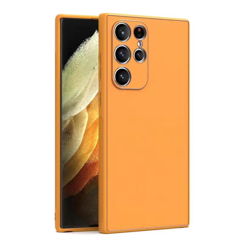 Husa Yolo, Samsung A33 (A336), Eco-Leather, TPU Edge, Orange