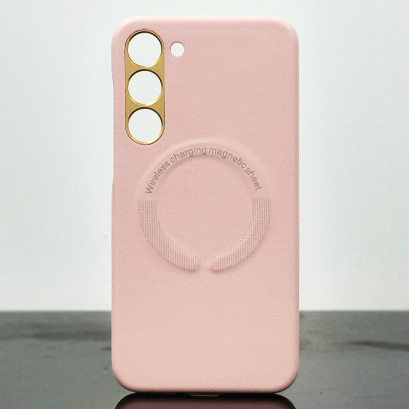 Husa Kraft » Samsung S23 (S911), cu MagSafe, Eco-Leather, Cream