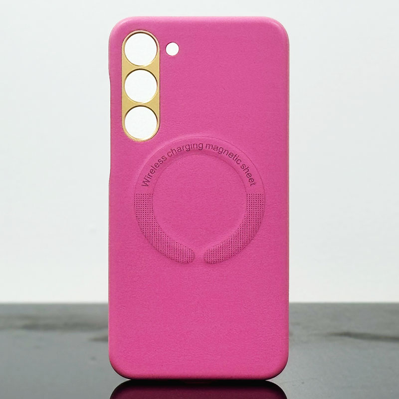Husa Kraft » Samsung S23 Plus (S916), MagCase, Eco-Leather, Dark Pink
