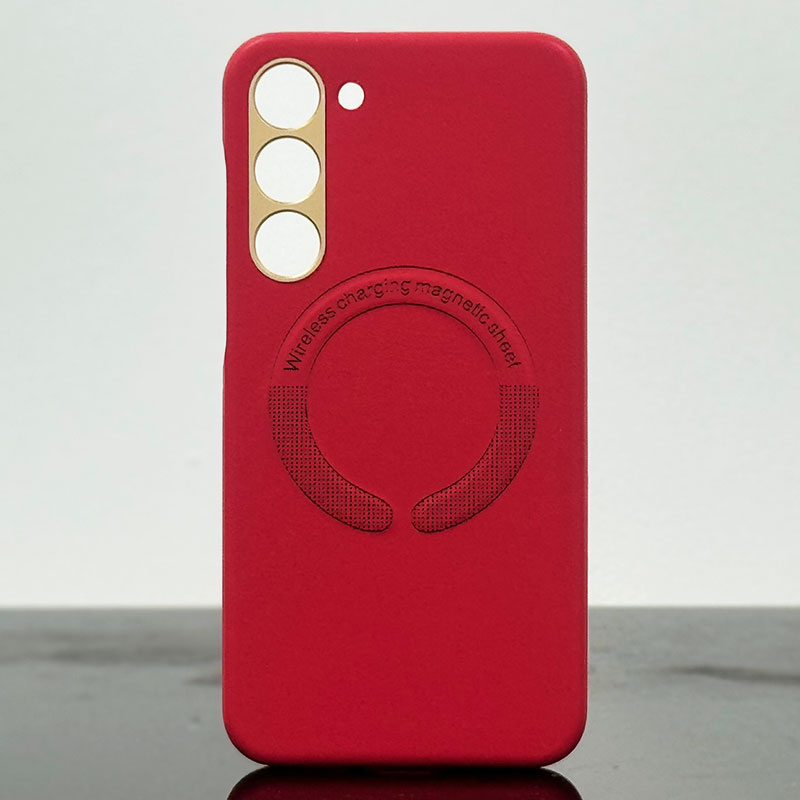 Husa Kraft » Samsung S23 Ultra (S918), cu MagSafe, Eco-Leather, Red