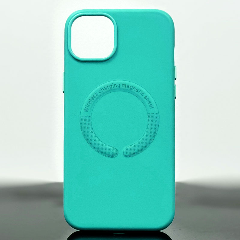 Husa Kraft » iPhone 15 Plus, MagCase, Eco-Leather, Turquoise