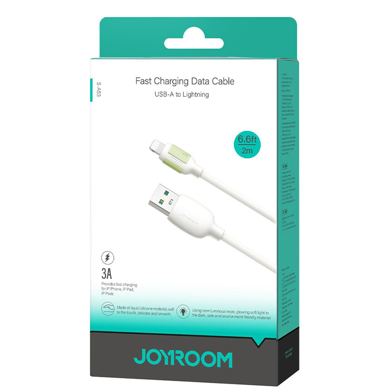 Joyroom (S-A53) » Cablu Date si Incarcare, USB la Lightning, 3A, Fast, 2m, BEIGE