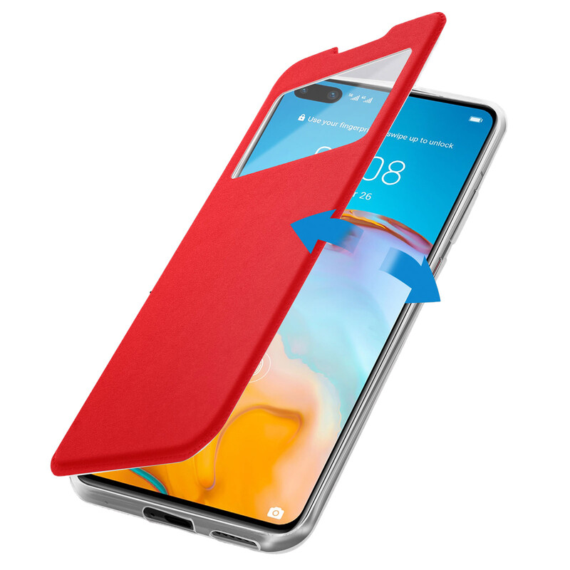 Husa FlipView » Samsung A3 2017 (A320), Flip S-View, Magnet, Red