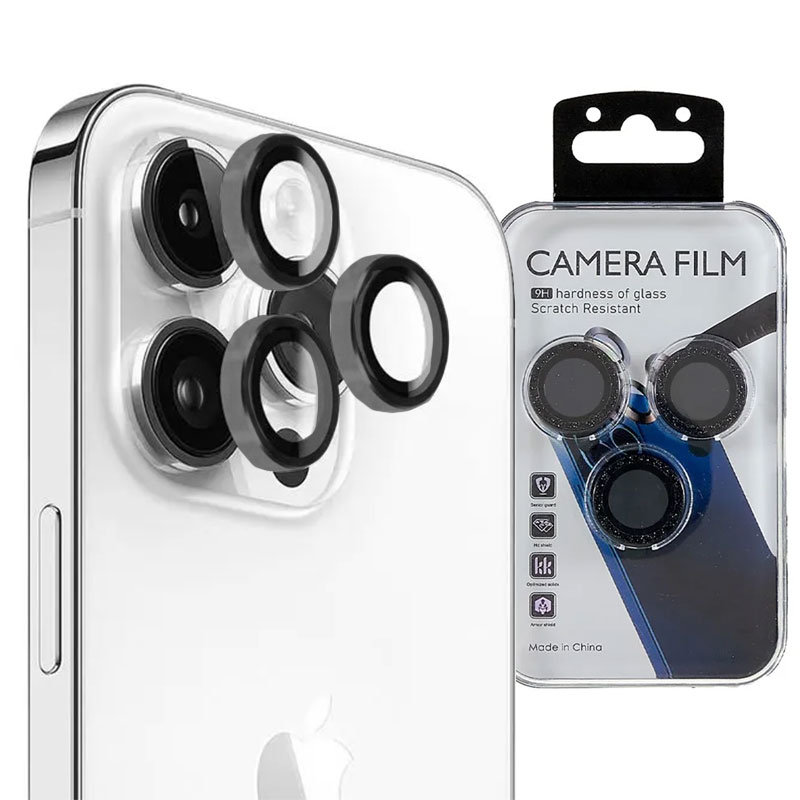 MX » Folie Camere » iPhone 15 Pro / 15 Pro Max - Lens KIT, Black
