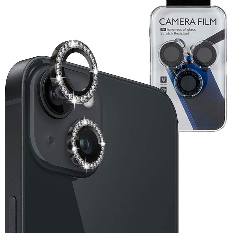 MX » Folie Camere » iPhone 15 Plus / 15 - DIAMOND Lens KIT, Black