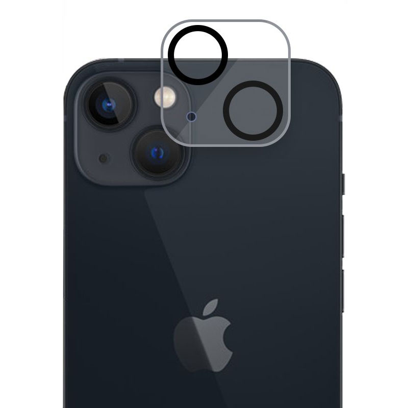 MX Full » Folie Camera » iPhone 15 Plus / 15 - Full Cover, Clear/Black