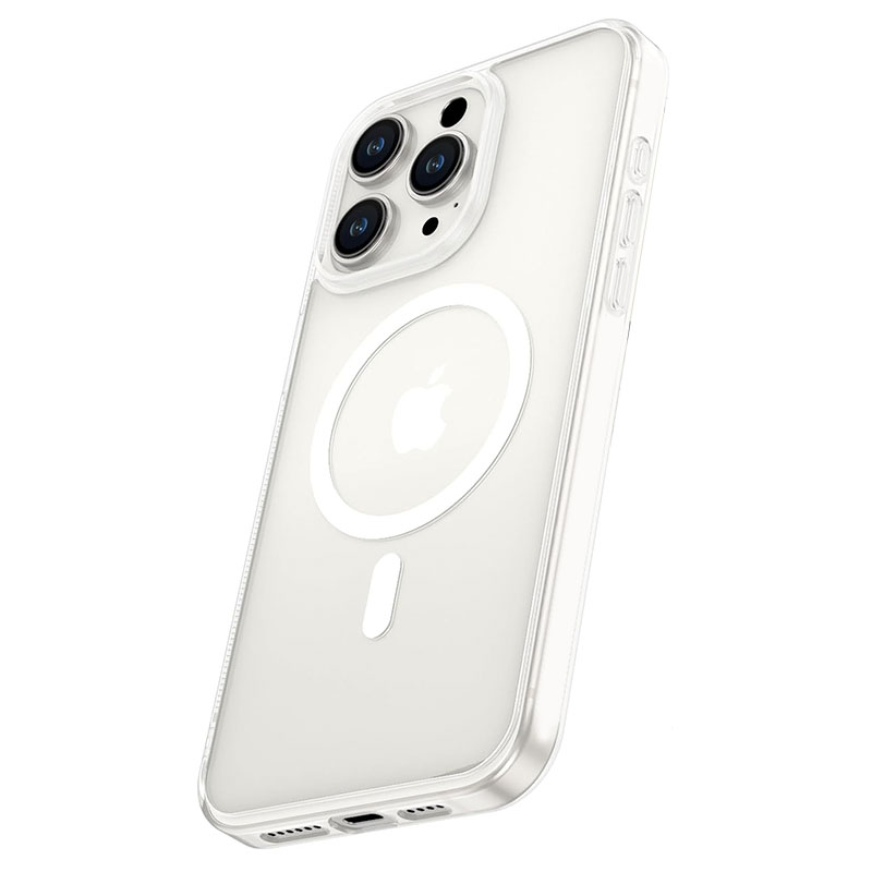 Husa Fashion » iPhone 15 Pro Max - MagSafe color, Frosted, Gray / White