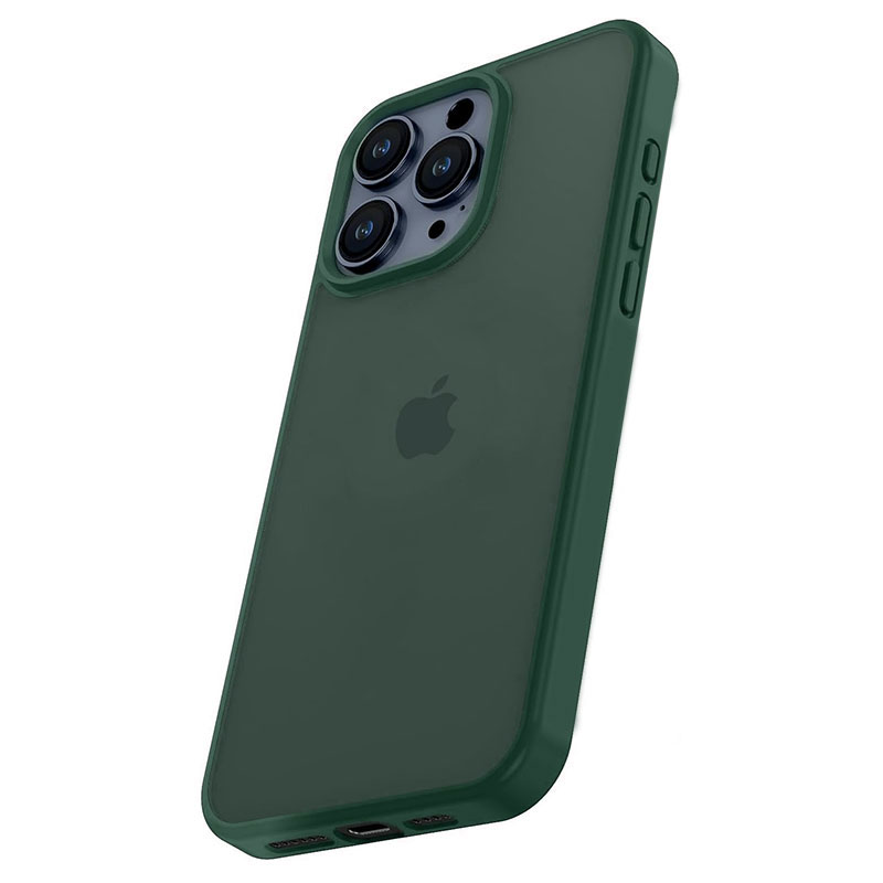 Husa Fashion » iPhone 15 Pro - Frosted, Gray / Green