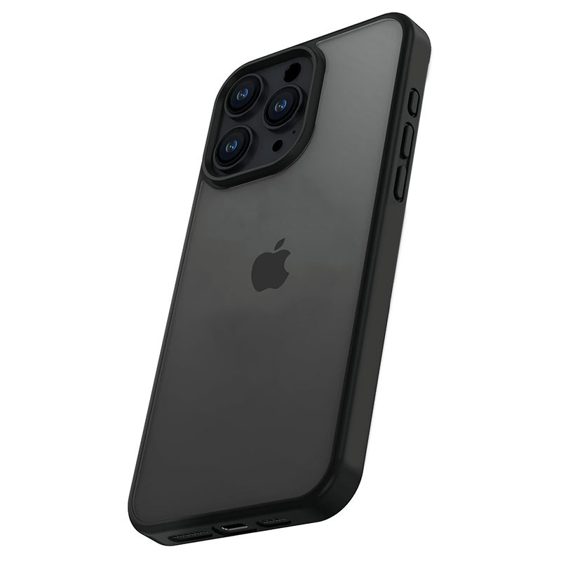 Husa Fashion » iPhone 15 Plus - Frosted, Gray / Black