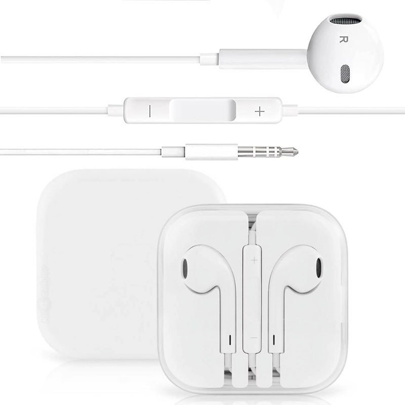 OEM (MNHF2ZM) - Casti cu Fir, In Ear, Jack 3.5mm, Stereo HiFi, 1.2m, White [blister]