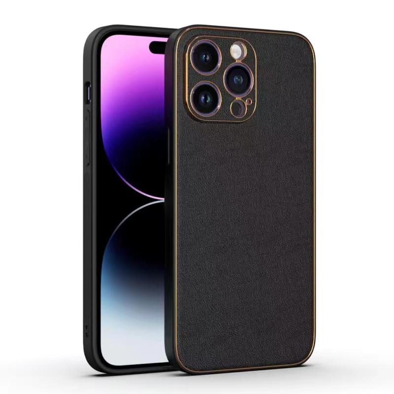 Husa Yolo, iPhone 11 Pro, Eco-Leather, TPU Edge, Black