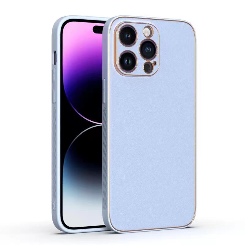 Husa Yolo, iPhone 12 Pro Max, Eco-Leather, TPU Edge, Sky Blue