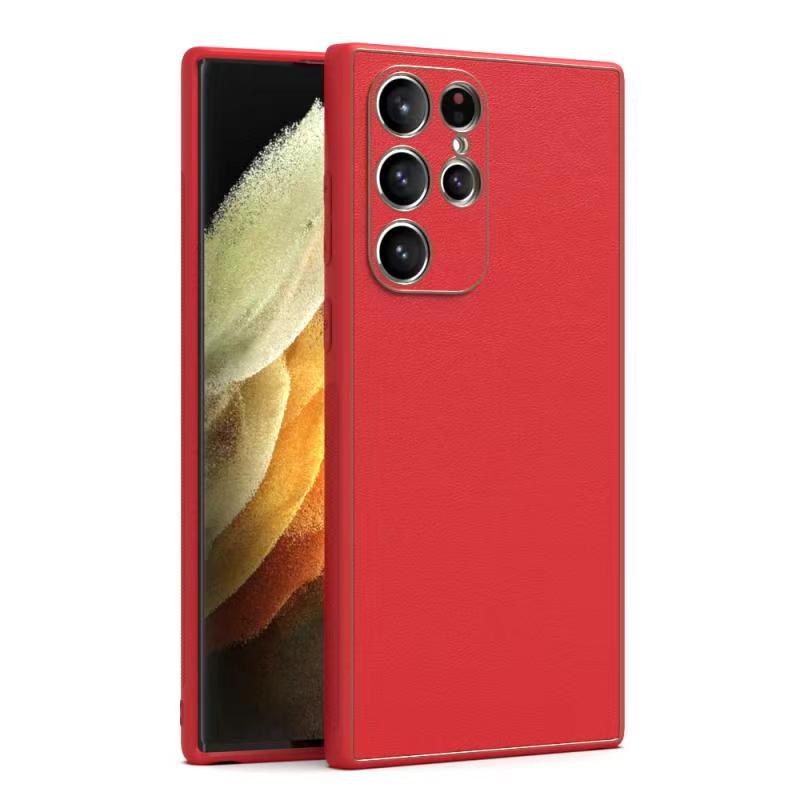 Husa Yolo, Samsung A25 (A256), Eco-Leather, TPU Edge, Red