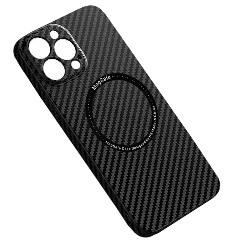 Husa iPefet Carbon, iPhone 11, Kevlar Pattern, cu MagSafe, Black