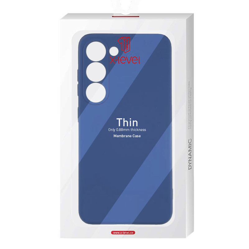 Husa X-Level Thin - Xiaomi 11T - MicroFiber, Navy Blue