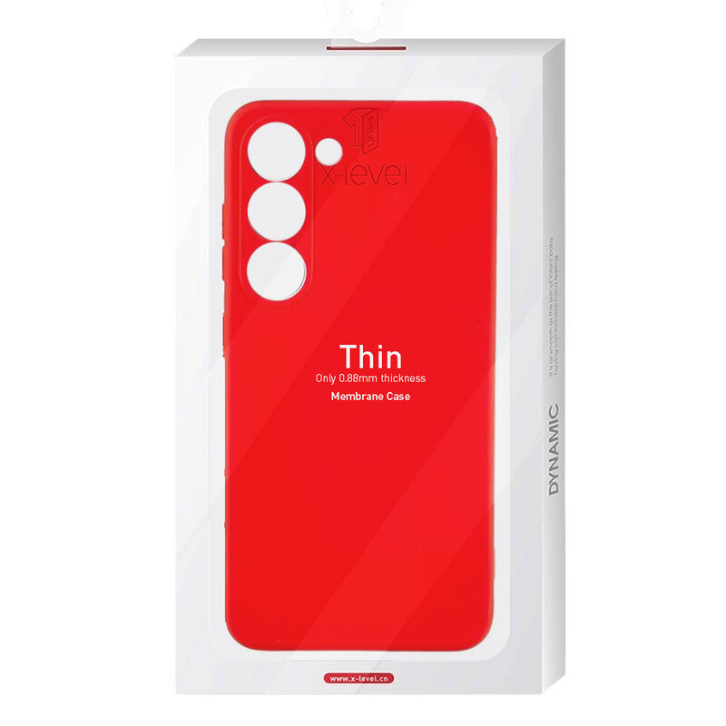 Husa X-Level Thin - Huawei P40 Lite - MicroFiber, Red