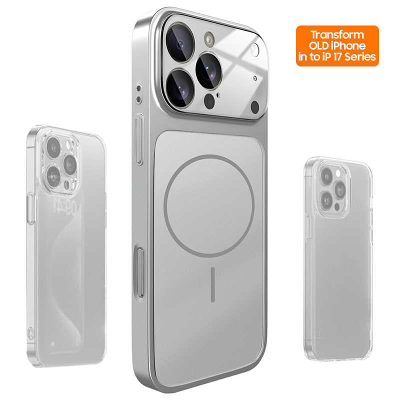 Husa MagLens » iPhone 15 Pro, SlimCase, GlassGuard, Skin S17, Titan, SLIVER