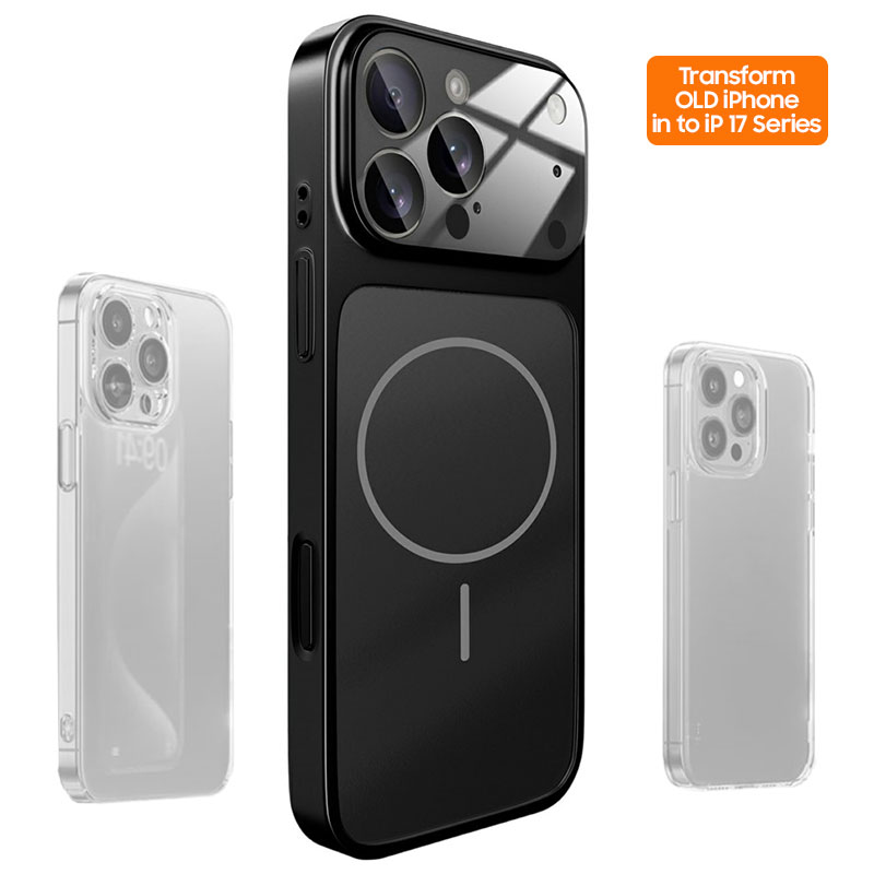 Husa MagLens » iPhone 17, SlimCase, GlassGuard, Skin S17, Titan, BLACK