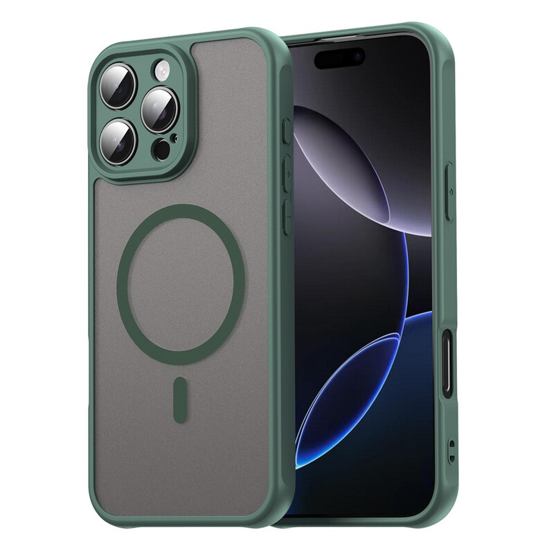 Husa MagFrost Pro » iPhone 14 Pro, Matte MagSafe, Frosted Gray / DEEP GREEN