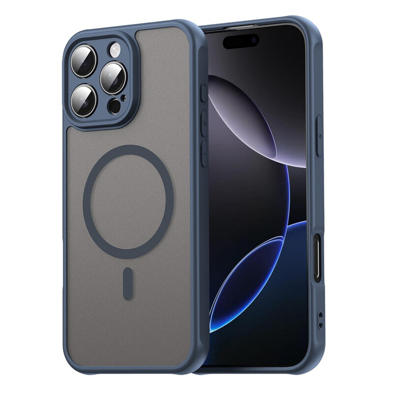 Husa MagFrost Pro » iPhone 16 Pro Max, Matte MagSafe, Frosted Gray / NAVY BLUE