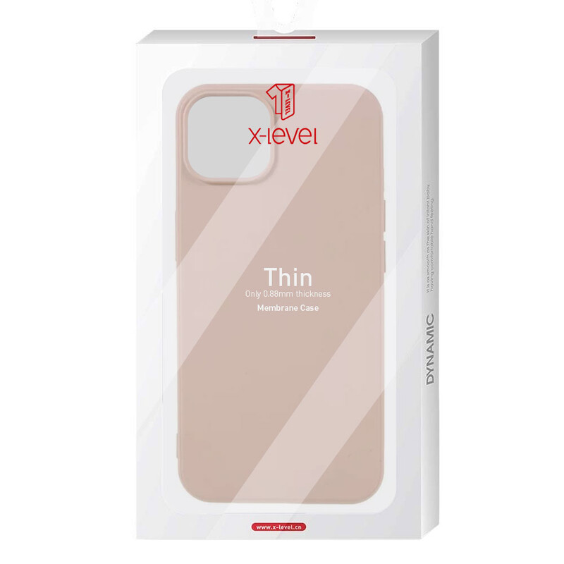 Husa X-Level Thin - iPhone 12 - MicroFiber, Cream