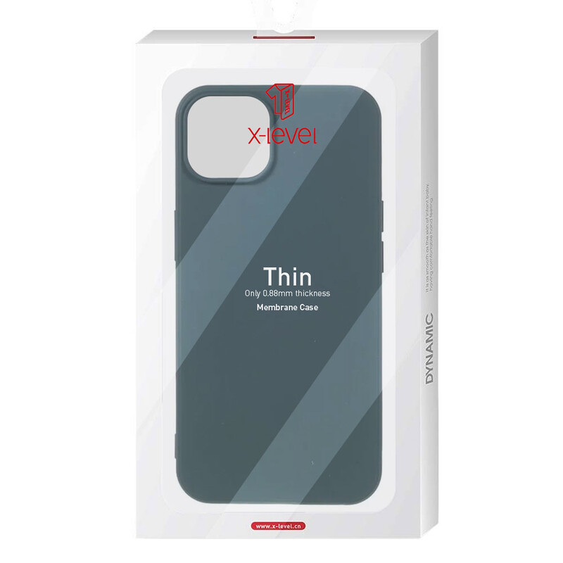 Husa X-Level Thin - iPhone 14 Plus - MicroFiber, Dark Green