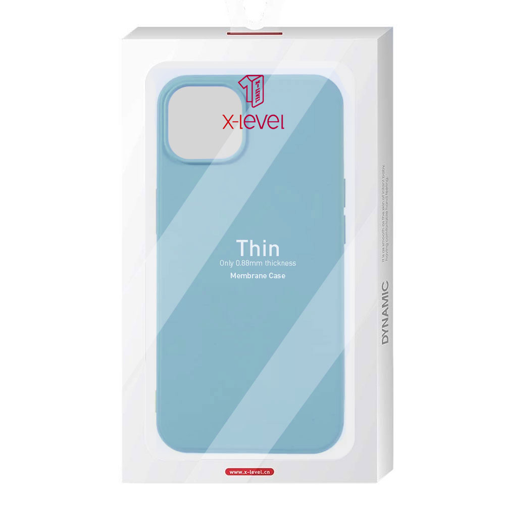 Husa X-Level Thin - iPhone 14 Pro - MicroFiber, Turquoise