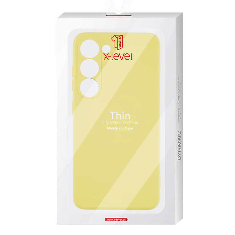 Husa X-Level Thin - Samsung A73 (A735) - MicroFiber, Yellow