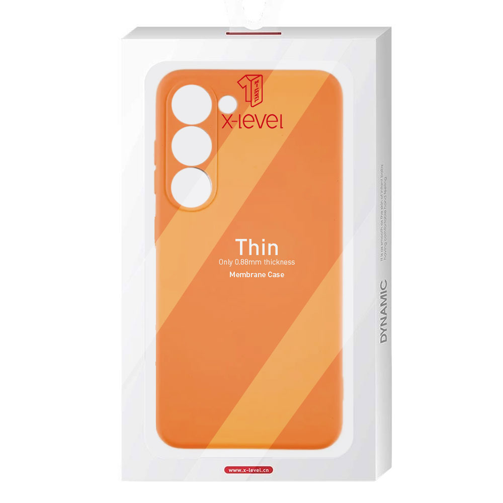 Husa X-Level Thin - Samsung A73 (A735) - MicroFiber, Orange