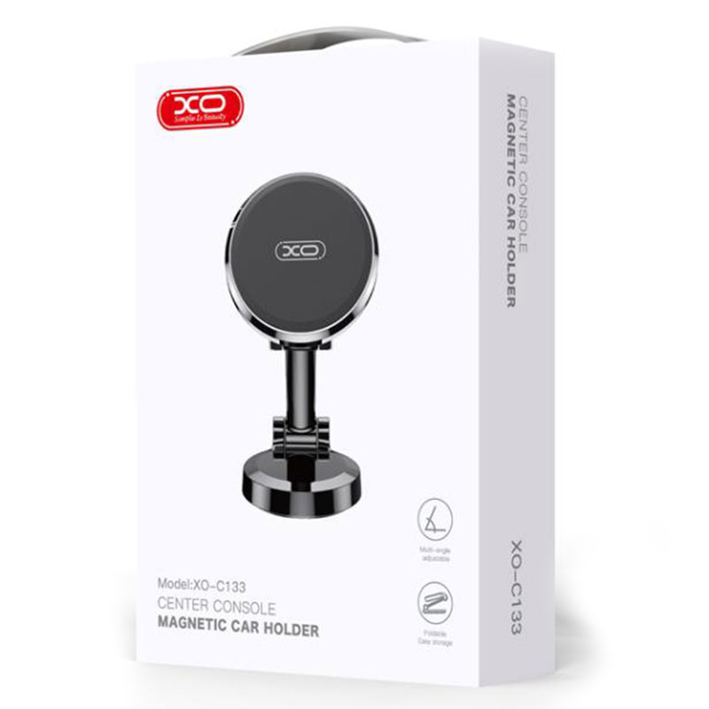XO (C133) - Suport Auto, Magnetic, montaj Bord, MultiAngle, Compact Size, Black