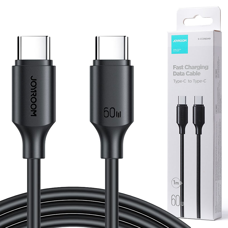 Joyroom (S-CC060A9) - Cablu Date si Incarcare, USB-C, PD60W, QC3.0, 1m, Black