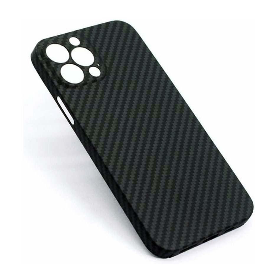 Husa Kevlar » iPhone 13 Pro, Aramid Fiber, UltraThin, Black