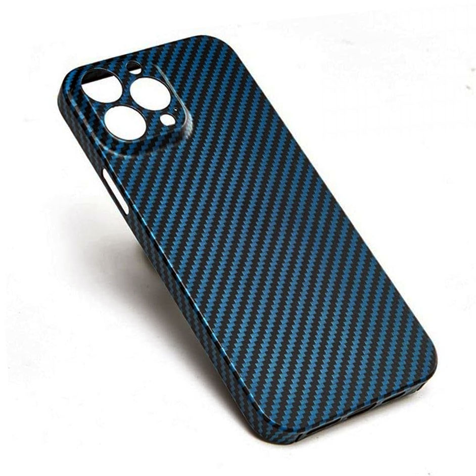Husa Kevlar » iPhone 14 Pro, Aramid Fiber, UltraThin, Blue