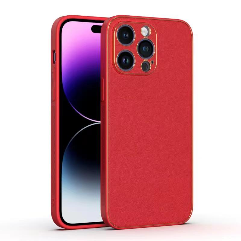 Husa Yolo, iPhone 15 Plus, Eco-Leather, TPU Edge, Red