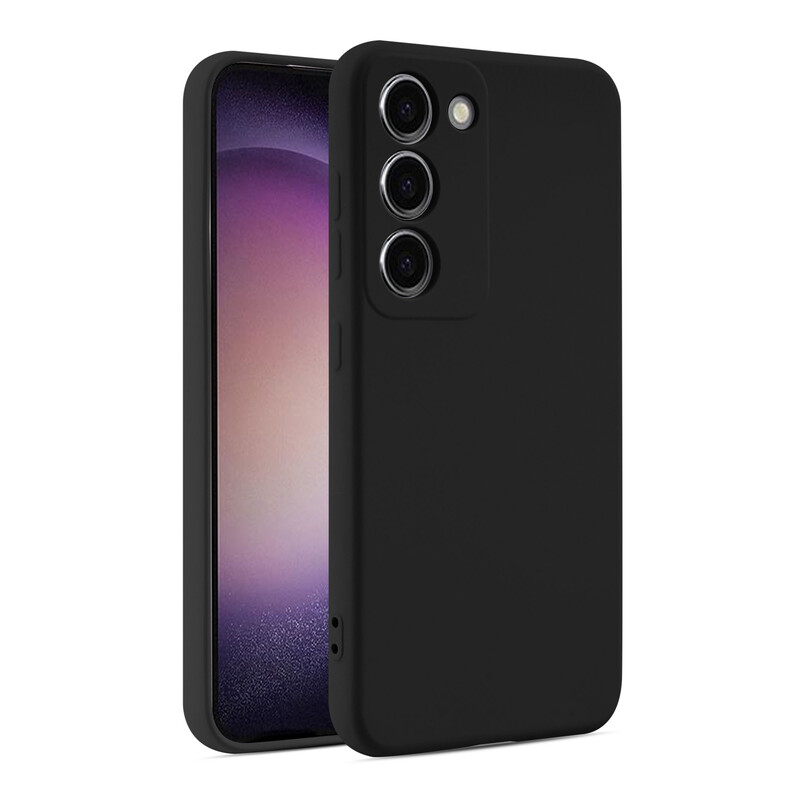 Husa Soft » Samsung A72 (A725), MicroFiber, TPU, Pure BLACK