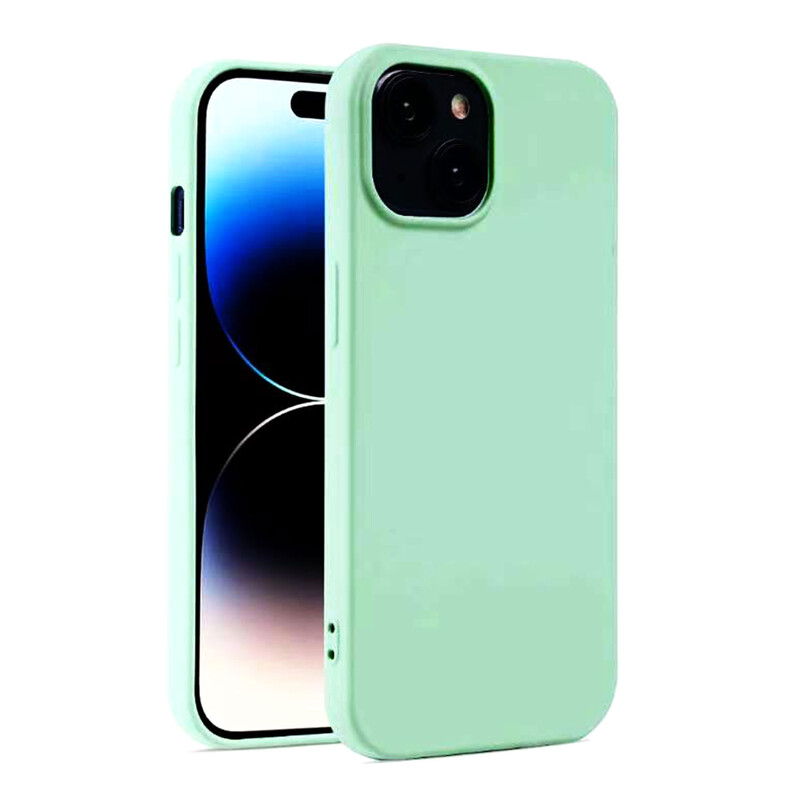 Husa Soft » iPhone 12, MicroFiber, TPU, Mint GREEN