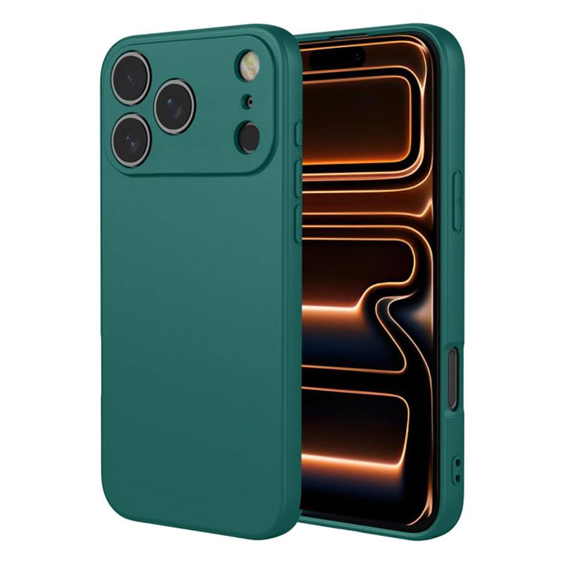 Husa Soft » iPhone 17 Pro, MicroFiber, TPU, Dark GREEN