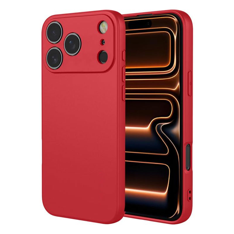 Husa Soft » iPhone 17 Pro, MicroFiber, TPU, Pure RED