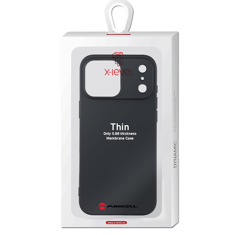 Husa X-Level » iPhone 17 Pro, Thin Series, SoftTouch, BLACK