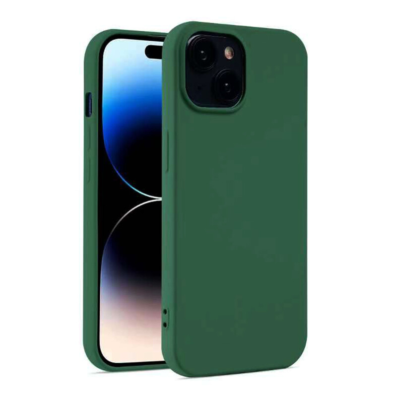 Husa Soft » iPhone 15 Plus, MicroFiber, TPU, Dark GREEN