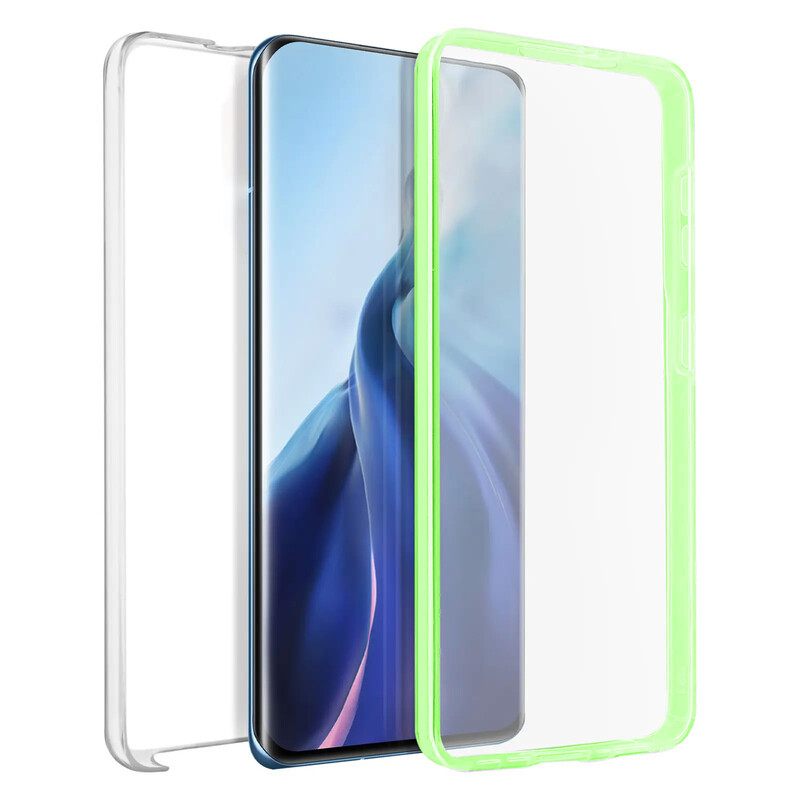 Husa 360 » iPhone 11 Pro Max, Front & Back, TPU+PC, Clear/Green