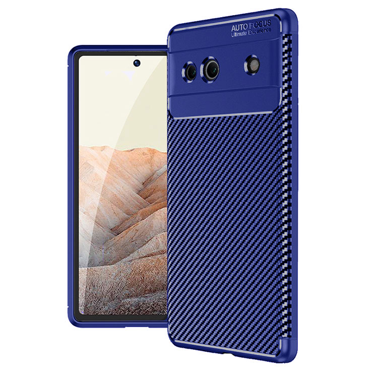Husa AutoFocus » iPhone 11 Pro Max, Carbon Grain, Blue