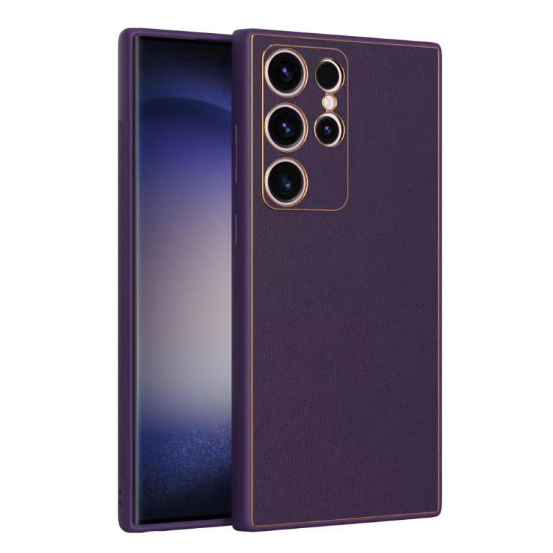Husa Yolo, Samsung A04s (A047), Eco-Leather, TPU Edge, Purple