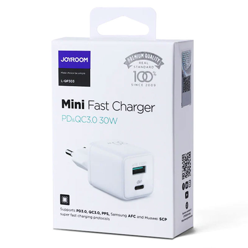Joyroom (L-QP303) - Incarcator Retea, 30W, 1xUSB-C, PD, White